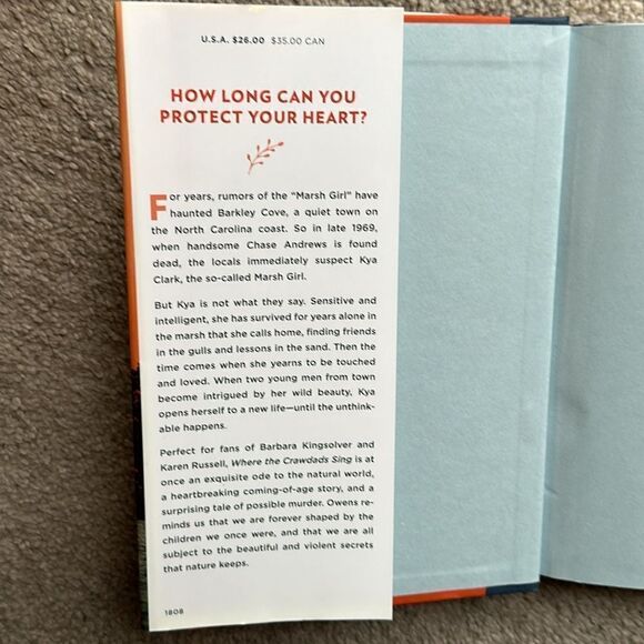 “Where the Crawdads Sing” a Hardback novel by Delia Owens! - Picture 5 of 6